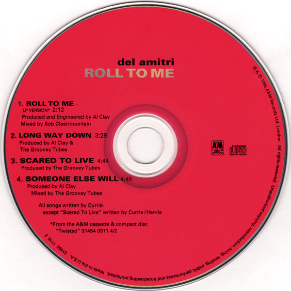 Del Amitri : Roll To Me (CD, Single)