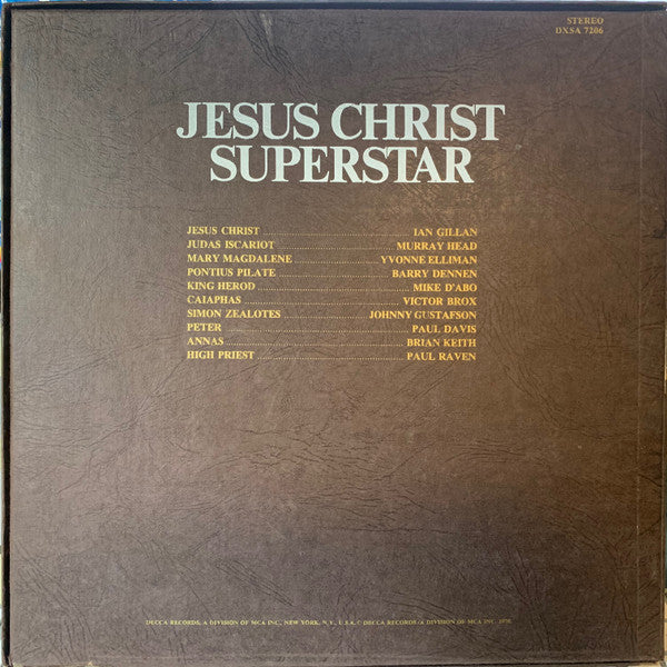 Andrew Lloyd Webber & Tim Rice : Jesus Christ Superstar - A Rock Opera (2xLP, Album, Pin + Box)