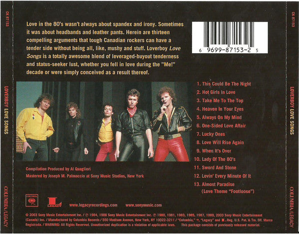 Loverboy : Love Songs (CD, Comp)