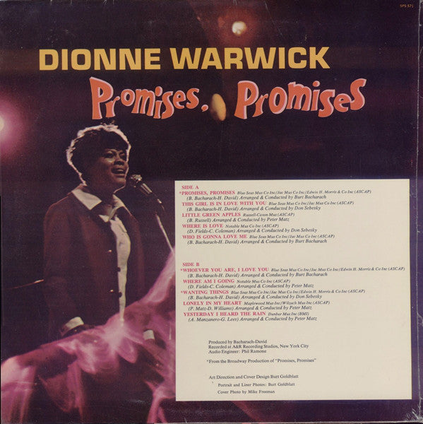 Dionne Warwick : Promises, Promises (LP, Album)