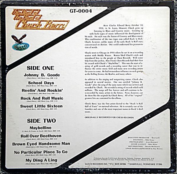 Chuck Berry : The Best Of The Best Of Chuck Berry (LP, Comp)
