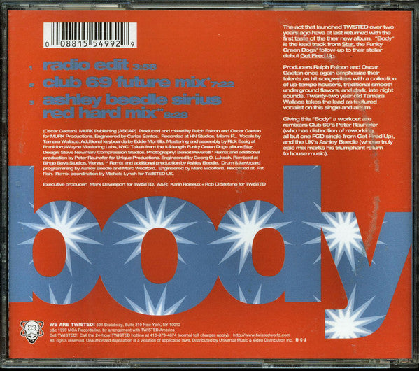 Funky Green Dogs : Body (CD#1) (CD, Maxi)