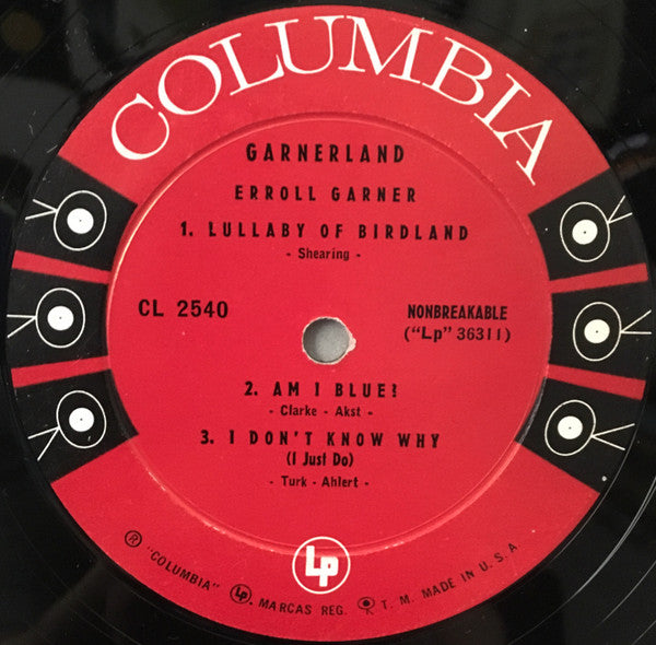 Erroll Garner : Garnerland (10", Album, Mono)