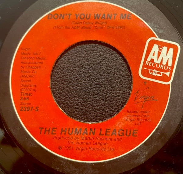 The Human League : Don't You Want Me / Seconds (7", Single, Styrene, Ter)