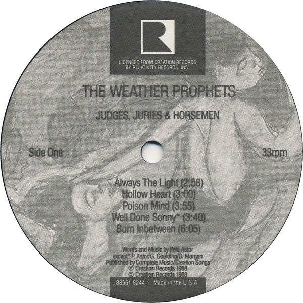 The Weather Prophets : Judges, Juries & Horsemen (LP, Album)