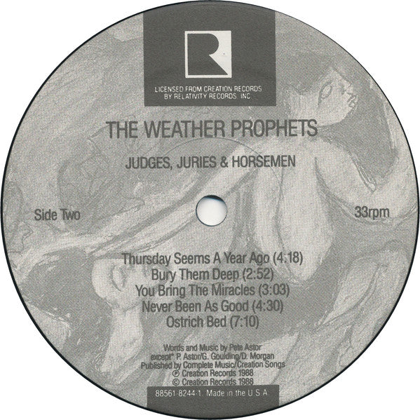 The Weather Prophets : Judges, Juries & Horsemen (LP, Album)