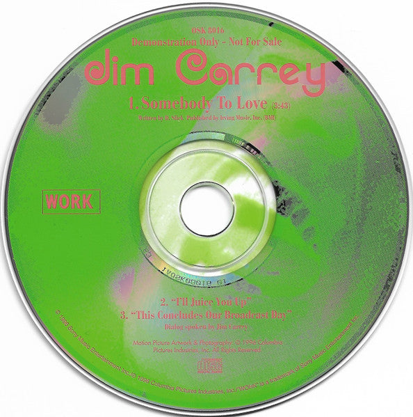 Jim Carrey : Somebody To Love (CD, Single, Promo)