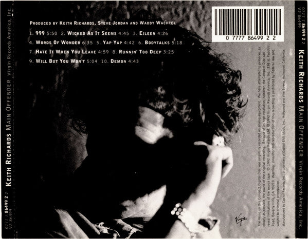 Keith Richards : Main Offender (CD, Album)