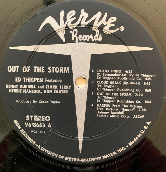 Ed Thigpen : Out Of The Storm (LP, Album, Dee)