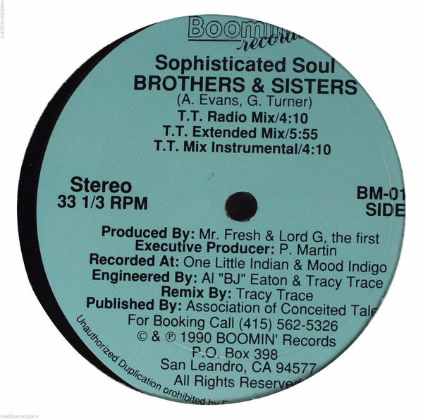 Sophisticated Soul : Brothers & Sisters (12", Maxi)