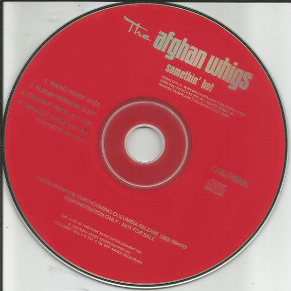 The Afghan Whigs : Somethin' Hot (CD, Single, Promo)