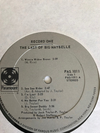 Big Maybelle : The Last Of Big Maybelle (2xLP, Comp)