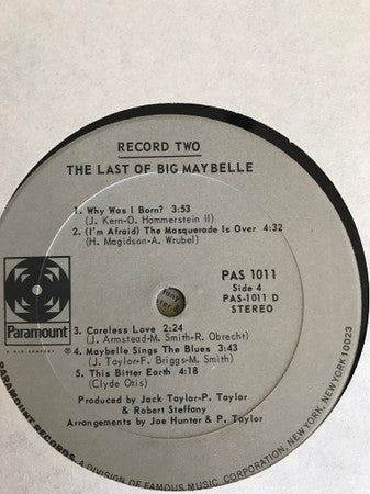 Big Maybelle : The Last Of Big Maybelle (2xLP, Comp)