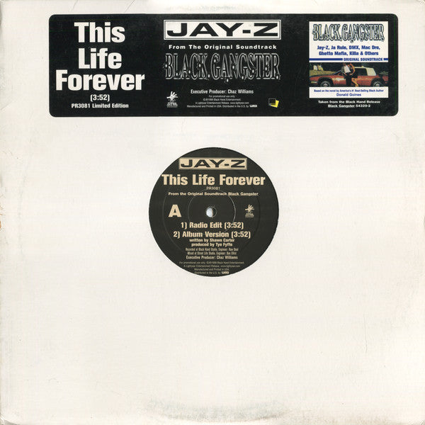 Jay-Z : This Life Forever (12", Promo)