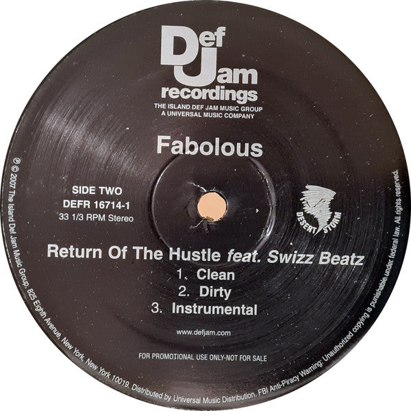 Fabolous : Diamonds (12", Promo)