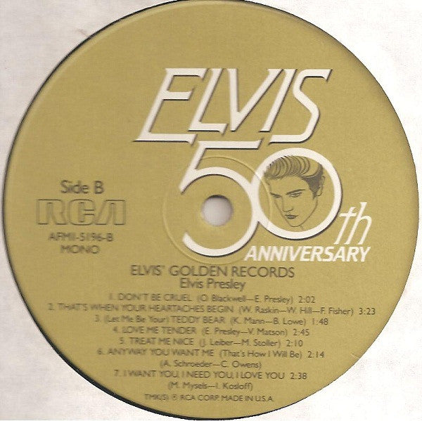 Elvis Presley : Elvis' Golden Records (LP, Comp, Mono, RE, RM, Ind)