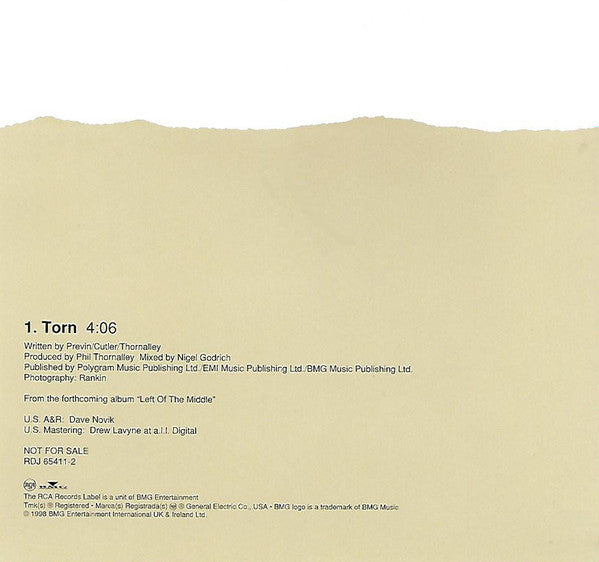 Natalie Imbruglia : Torn (CD, Single, Promo)