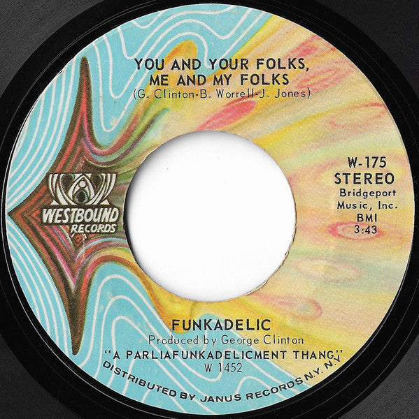 Funkadelic : You And Your Folks Me And My Folks / Funky Dollar Bill (7", Single, PRC)