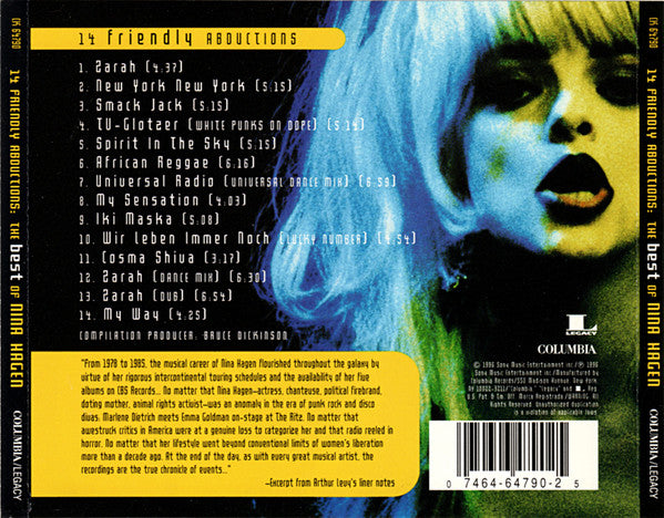 Nina Hagen : 14 Friendly Abductions:  The Best Of Nina Hagen (CD, Comp)