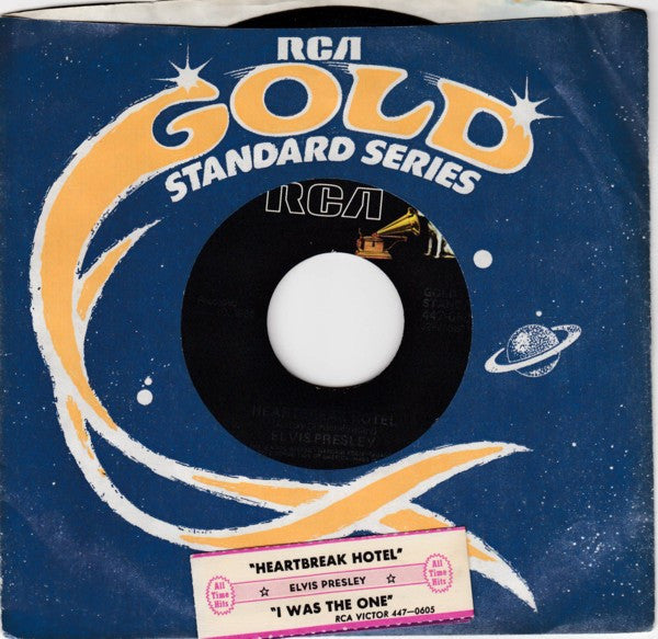 Elvis Presley : Heartbreak Hotel (7", Single, RE, Styrene)