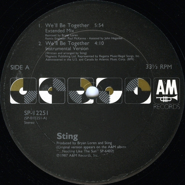 Sting : We'll Be Together (12")
