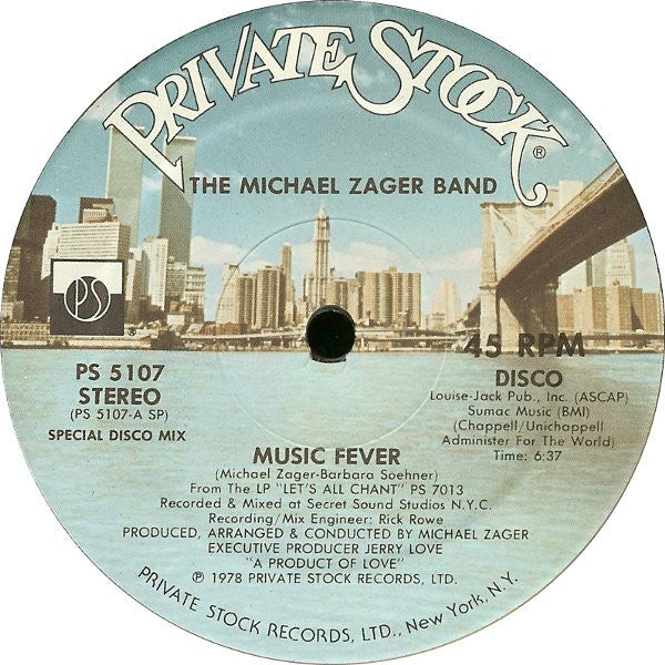 The Michael Zager Band : Music Fever / Freak (12", SP)