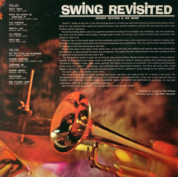 The John Keating Orchestra : Swing Revisited (LP)