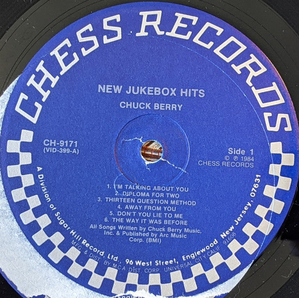Chuck Berry : New Juke Box Hits (LP, Album, RE, Pic)
