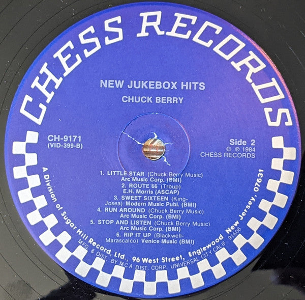 Chuck Berry : New Juke Box Hits (LP, Album, RE, Pic)