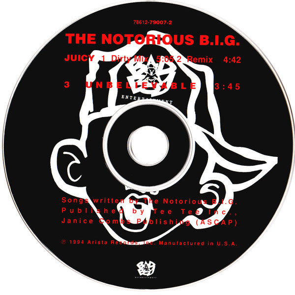Notorious B.I.G. : Juicy / Unbelievable (CD, Single)