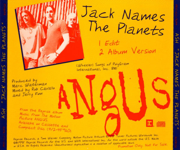 Ash : Jack Names The Planets (CD, Single, Promo)