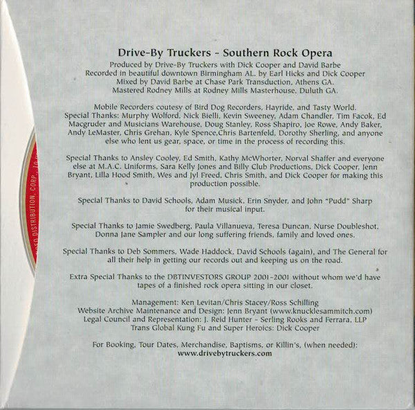 Drive-By Truckers : Southern Rock Opera (2xCD, Album, RE, Dig)