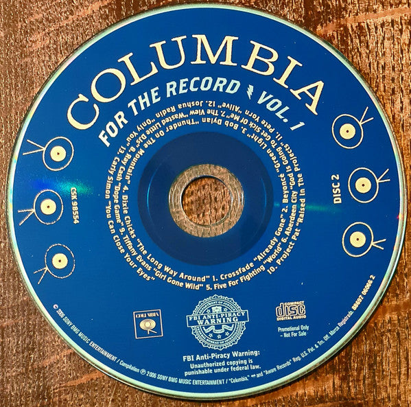 Various : Columbia: For The Record Vol. 1 (2xCD, Comp, Promo)