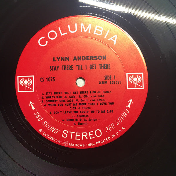 Lynn Anderson : Stay There 'Til I Get There (LP, Album, San)
