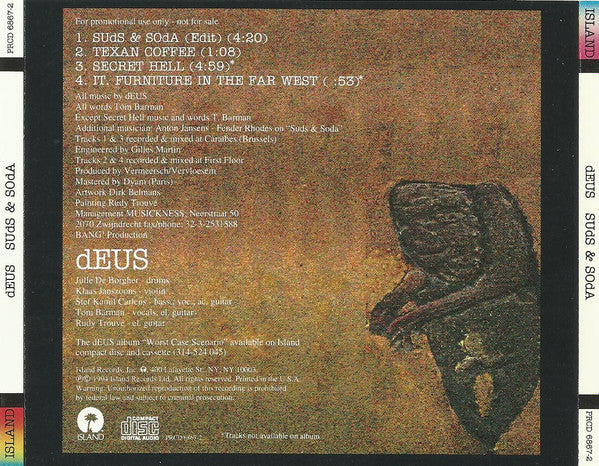 dEUS : Suds & Soda (CD, EP, Promo)