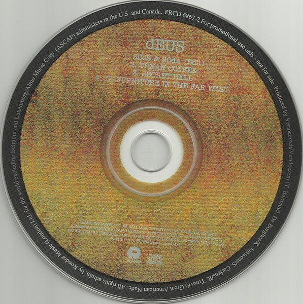 dEUS : Suds & Soda (CD, EP, Promo)
