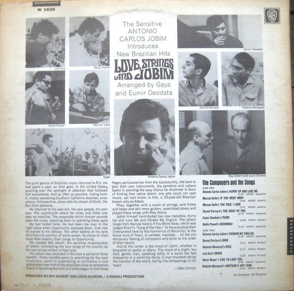 Antonio Carlos Jobim : Love, Strings And Jobim (The Eloquence Of Antonio Carlos Jobim) (LP, Album, Mono)