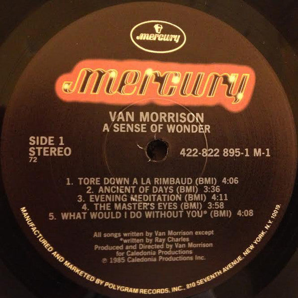 Van Morrison : A Sense Of Wonder (LP, Album, 72 )