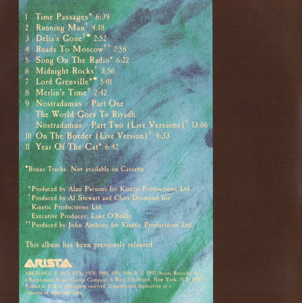 Al Stewart : The Best Of Al Stewart (Songs From The Radio) (CD, Comp, Club, RE)