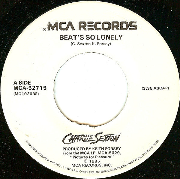 Charlie Sexton : Beat's So Lonely (7")
