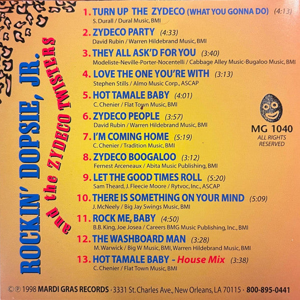 Rockin' Dopsie Jr. & The Zydeco Twisters : Turn Up The Zydeco ! (CD, Album)