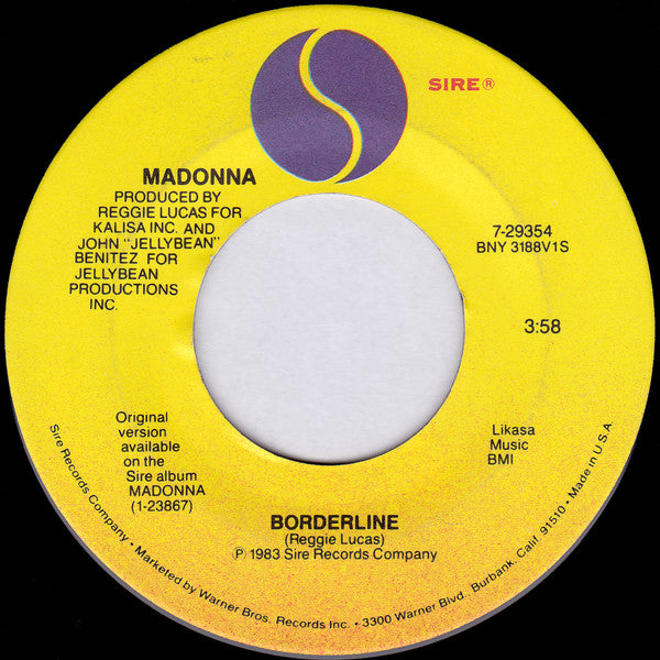 Madonna : Borderline (7", Single)