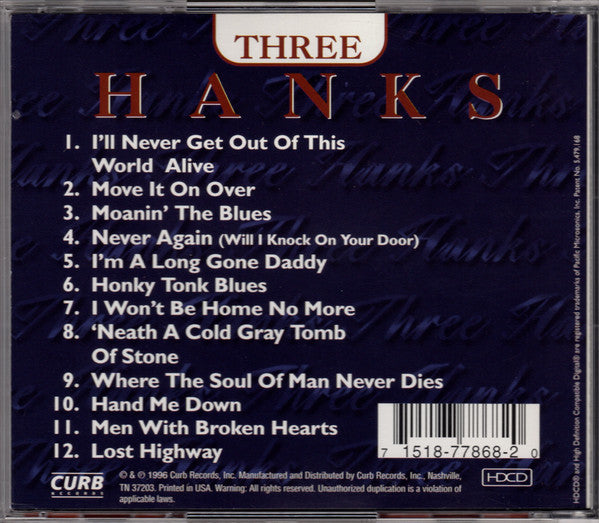Three Hanks : Men With Broken Hearts (HDCD, Album)