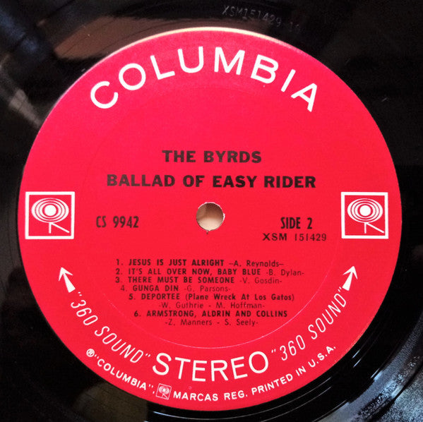 The Byrds : Ballad Of Easy Rider (LP, Album, Ter)