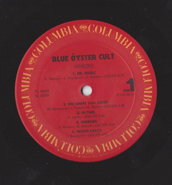 Blue Öyster Cult : Mirrors (LP, Album, RE, Pit)