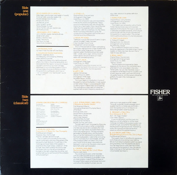 Various : The Fisher Fidelity Standard (LP, Album, Quad)