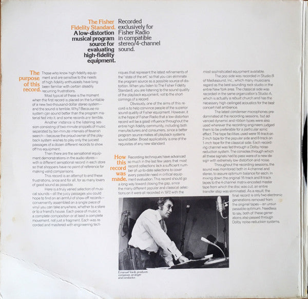 Various : The Fisher Fidelity Standard (LP, Album, Quad)