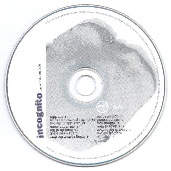 Incognito : Beneath The Surface (CD, Album)