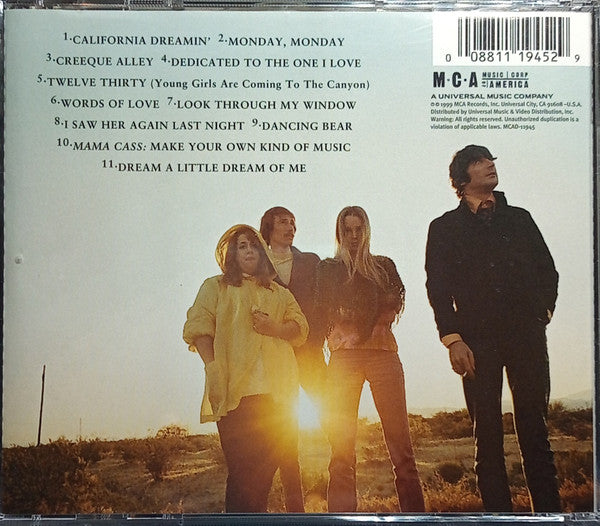 The Mamas & The Papas : The Best Of The Mamas & The Papas (CD, Comp, RM, Mat)