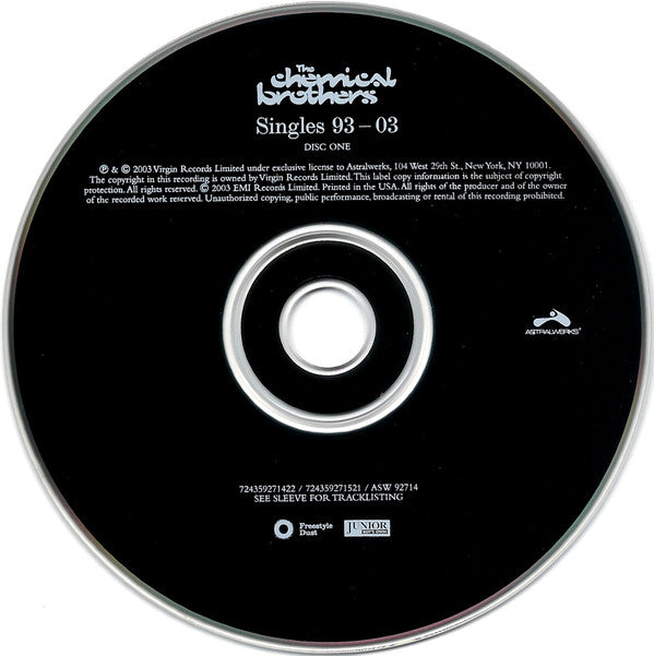 The Chemical Brothers : Singles 93-03 (2xCD, Comp, Ltd)